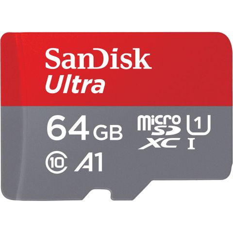 10年有限保固SanDisk 64GB microSDXC Ultra【140MB/s】U1 A1 SDSQUAB-064G 手機記憶卡