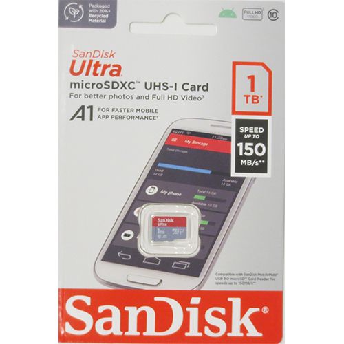 SanDisk 1TB microSDXC Ultra【150MB/s】SDXC U1 A1 SDSQUAC-1T00 手機