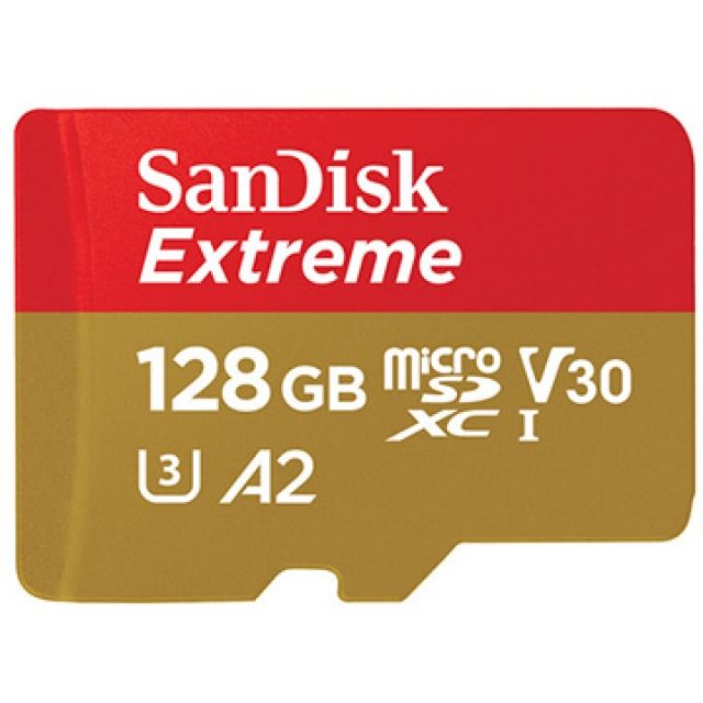 SanDisk 晟碟  128GB 128G microSDXC Extreme【190MB/s】UHS U3 4K SDSQXAA-128G 手機記憶卡