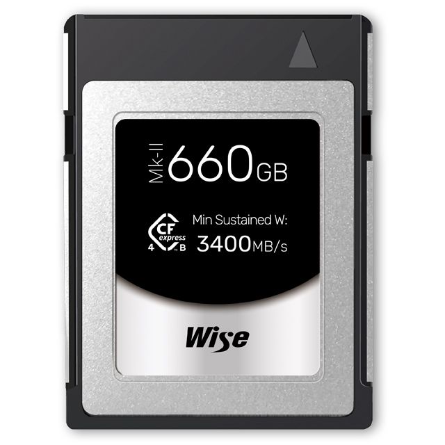 Wise 裕拓  660GB CFexpress 4.0 Type B PRO Mk-II 記憶卡