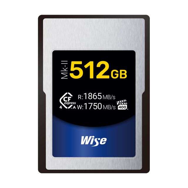 Wise 裕拓 512GB CFexpress 4.0 Type A Mk-II 記憶卡