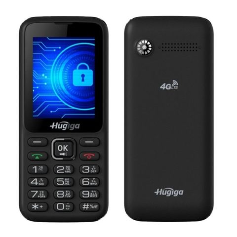 Hugiga E23 4G直立式手機 無相機功能 老人機 軍人機(黑色)