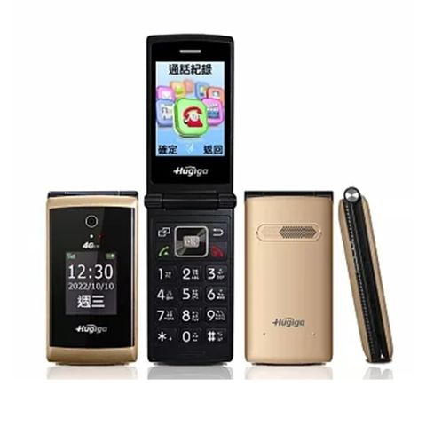 HUGIGA A9 LTE TYPE-C 經典歐風美型翻蓋機 星光金