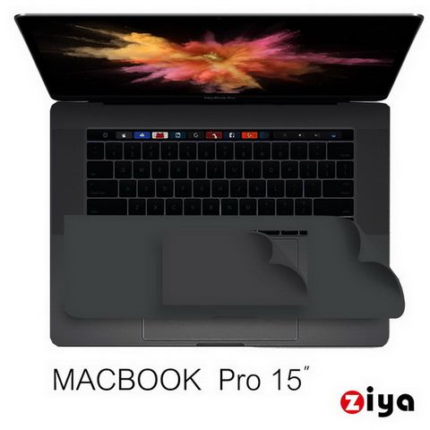 Apple 蘋果 Macbook Pro 15吋 Touch Bar 手腕貼膜/掌托保護貼  (太空灰色款)