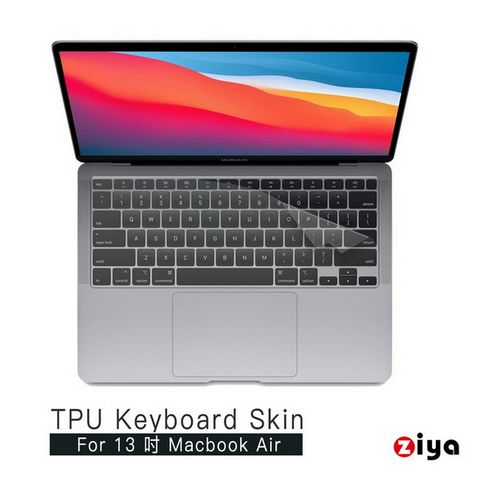 【Air13 新機型鍵盤膜】[ZIYA] Apple Macbook Air13 具備Touch ID 鍵盤保護膜 超透明TPU材質(A2179 A2337)