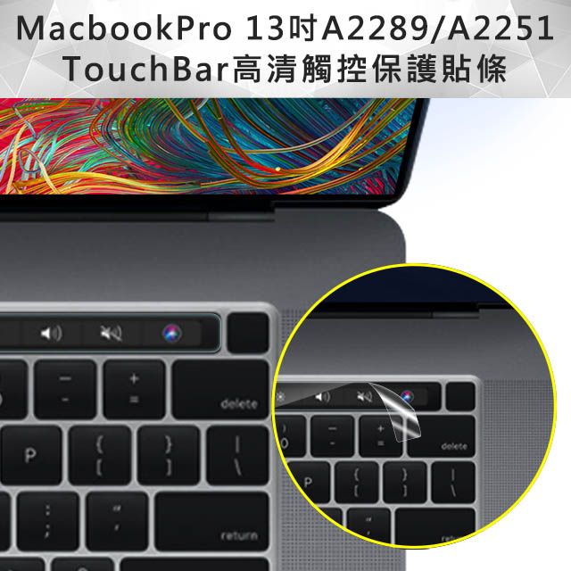  Touch Bar專用MacBook Pro 13吋 A2251/A2289TouchBar高清觸控保護貼條