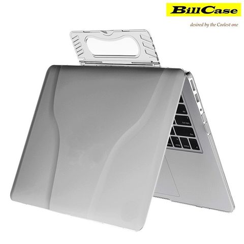 Bill Case 2019 全新 多功能 MacBook Pro 13.3 吋 手提式 輕量透氣 支架保護套 晶透白