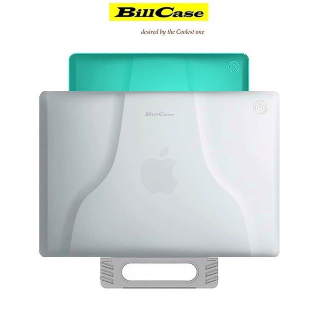 Bill Case   2019  全新 多功能 MacBook Pro 15.4 吋 手提式 磨砂透氣 支架保護套   晶透白