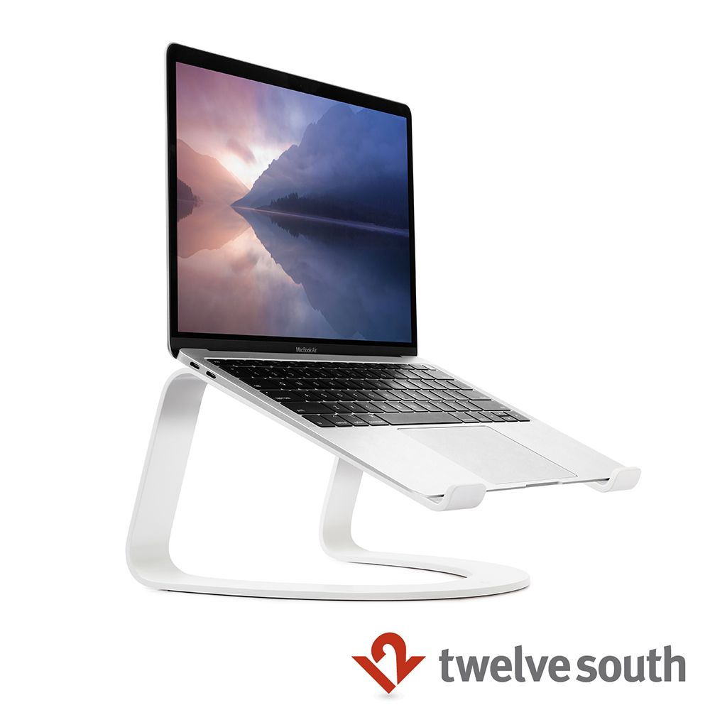 Twelve South  CURVE MACBOOK U 型金屬支架-珍珠白