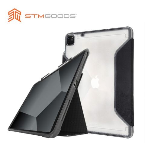 【STM】Dux Plus 系列 iPad Pro 12.9吋 (第三~六代) 軍規防摔保護殼 (黑)