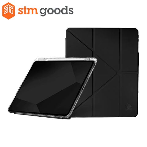 【STM】OPP 13吋 iPad Air (M2) 多角度折疊防摔保護殼 (黑)