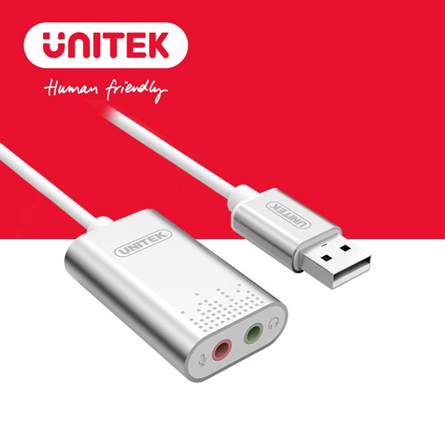 UNITEK 優越者  立體聲USB外接式音效卡 (Y-247A)
