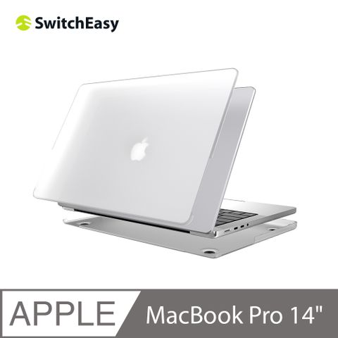 魚骨牌 SwitchEasyNUDE 磨砂筆電保護殼MacBook Pro 14吋 透明