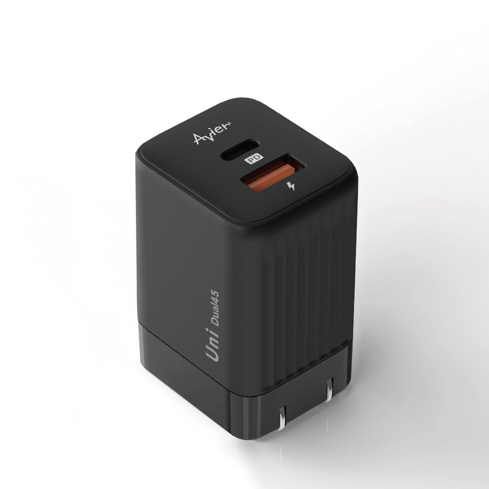 Avier  Uni Dual 45 雙孔氮化鎵快充充電器