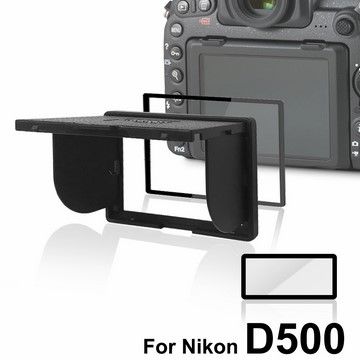 For NIKON D500LARMOR V第五代金屬邊框防爆鋼化玻璃相機保護貼-附磁吸式遮光罩-NIKON D500專用