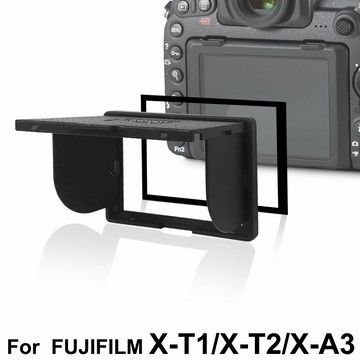 For Fujifilm X-T1/X-T2/X-A3LARMOR V第五代金屬邊框防爆鋼化玻璃相機保護貼-附磁吸式遮光罩-Fujifilm X-T1/X-T2/X-A3專用