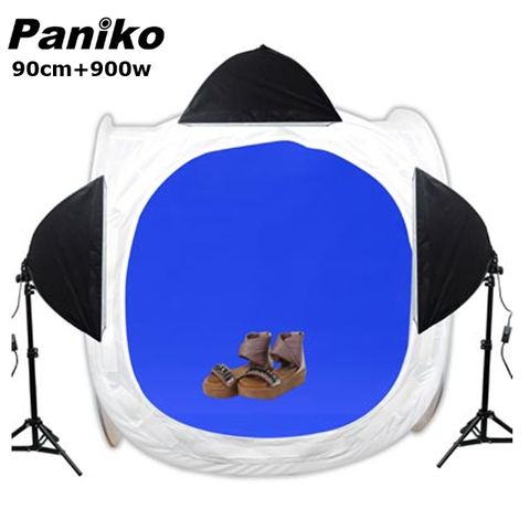 Paniko 柔光攝影棚多功能型(90cm+900w) 柔光控光圓棚靜物攝影棚快速折收手機樣品產品拍攝商業靜物攝影學校教學