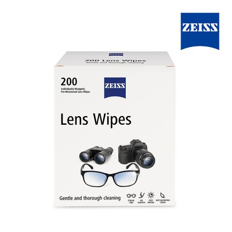 ZEISS 蔡司 濕式拭鏡紙 200片 完整盒裝