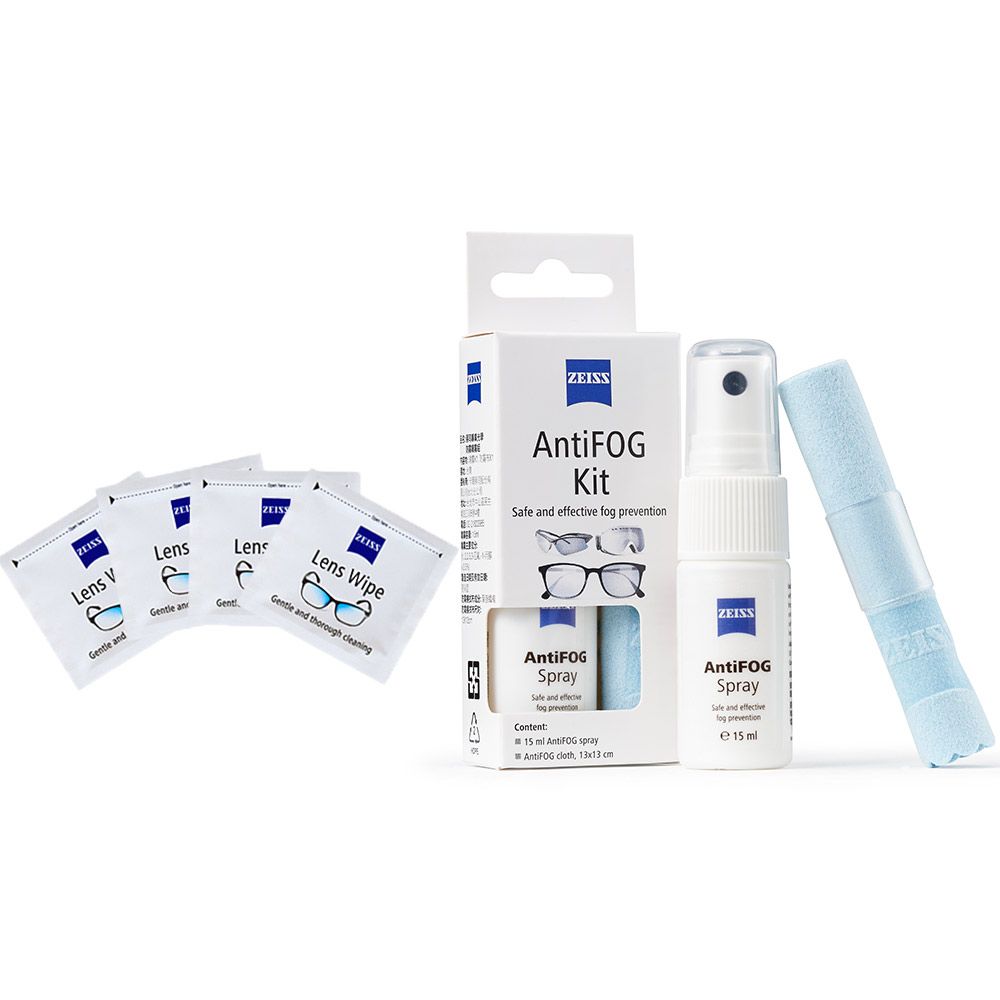 ZEISS 蔡司   AntiFOG Kit 專業光學防霧噴霧組 + 拭鏡紙/20張