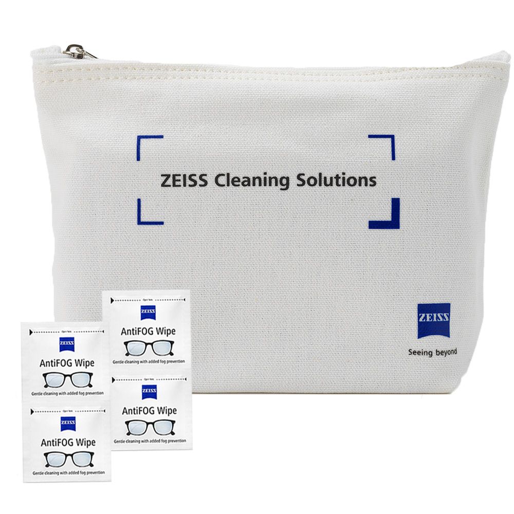 ZEISS 蔡司   AntiFog Wipes 防霧拭鏡紙 /100張 (含原廠帆布包)