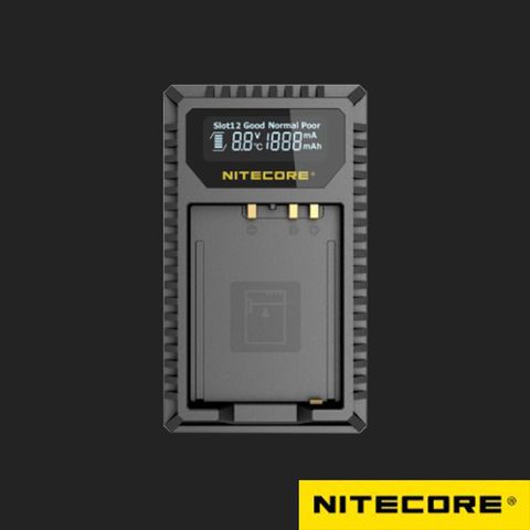 NITECORE 奈特科爾 FX1 For NP-W126S / NP-W126 USB行動快充QC 液晶雙槽充電器
