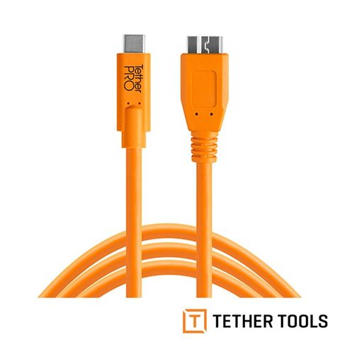 Tether Tools CUC3315-ORG Pro 傳輸線USB-C to 3.0 Micro B (公司貨)