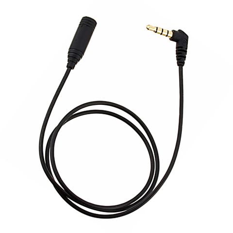 日本Audio-Technica立體聲耳機延長線AT345iS/0.5 BK(長0.5公尺m即50公分cm)鐵三角耳機延長音源線3.5mm耳機音訊線