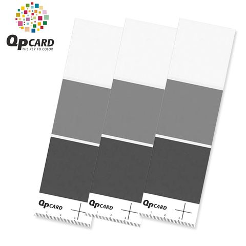 QPcard 瑞典酷必專業18灰卡101(3片裝;三濃度:黑/18%灰卡/白色卡)數位攝影工具適校正白平衡測光校色