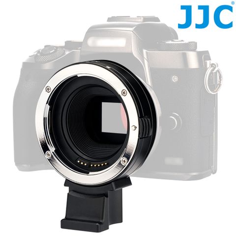 JJC 副廠Canon自動對焦鏡頭轉接環CA-EF_EFM調光圈快門附電子晶片佳能EF轉EF-M EOS轉EOS-M