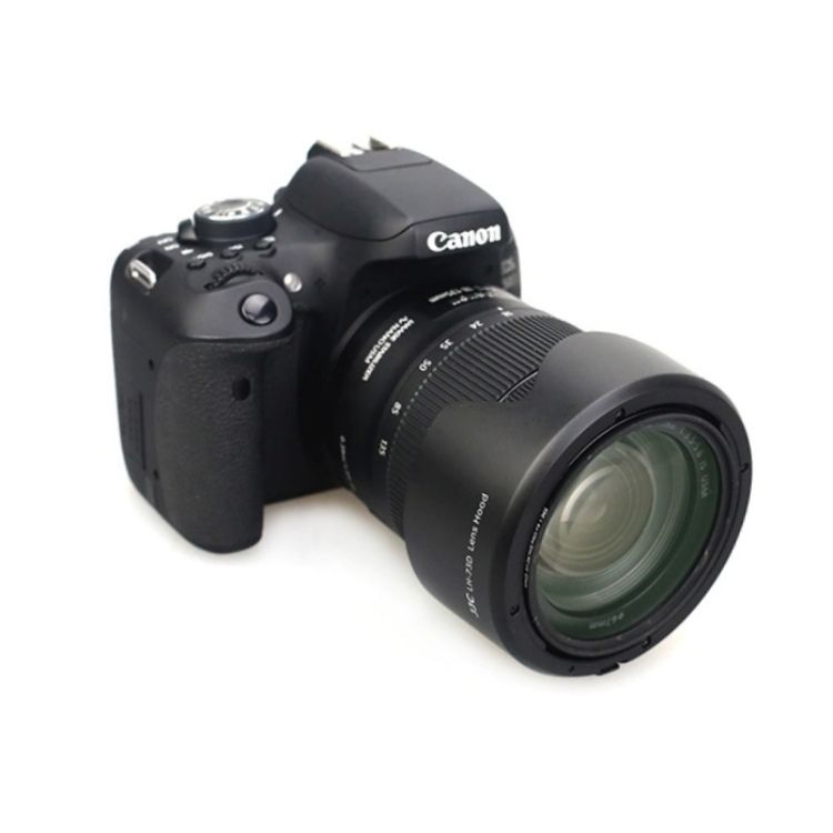 JJC Canon副廠相容佳能原廠EW-73D遮光罩LH-73D適RF 24-105mm F4-7.1 IS STM和EFS 18-135mm f3.5-5.6 IS USM