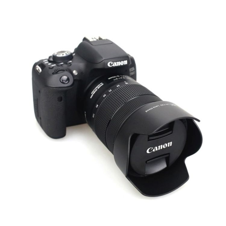 JJC Canon副廠相容佳能原廠EW-73D遮光罩LH-73D適RF 24-105mm F4-7.1 IS STM和EFS 18-135mm f3.5-5.6 IS USM