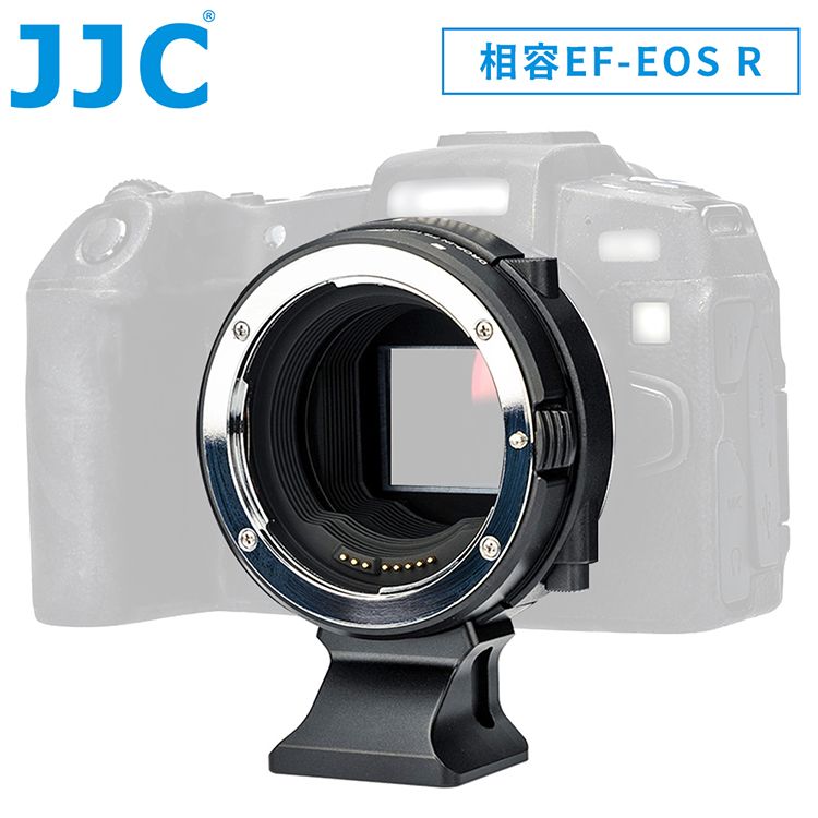 JJC 佳能Canon副廠插入式濾鏡全電子卡口鏡頭控制環轉接環CA-EF_RF_K(可自動對焦;含CPL偏光鏡.VND減光鏡.UV濾鏡;相容原廠EF-EOS R)Lens Mount Adapter with Drop-In Filters