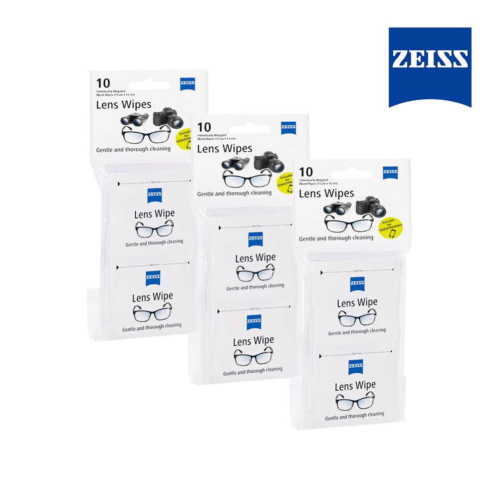 ZEISS 蔡司   拭鏡紙 10片裝-3入組