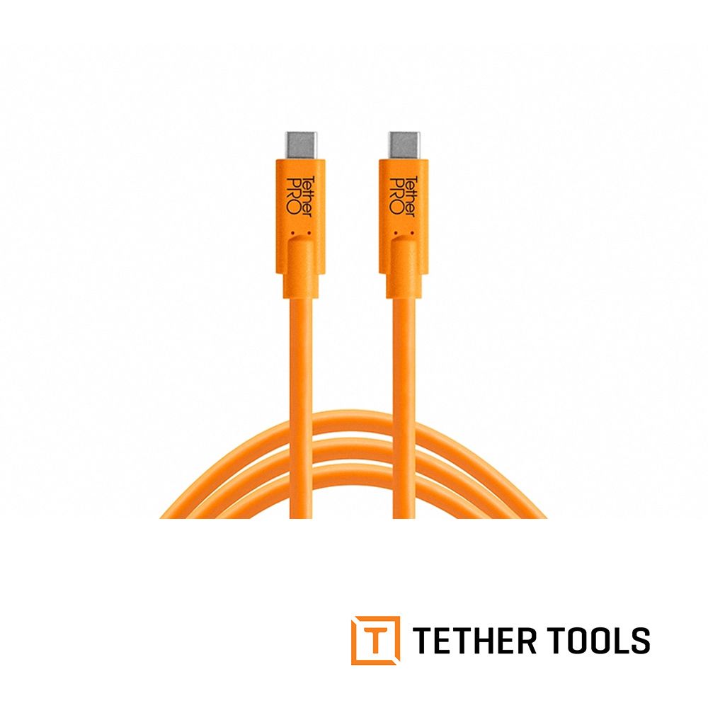 Tether Tools  CUC10-ORG USB-C 到 USB-C 傳輸線-橘色 3m