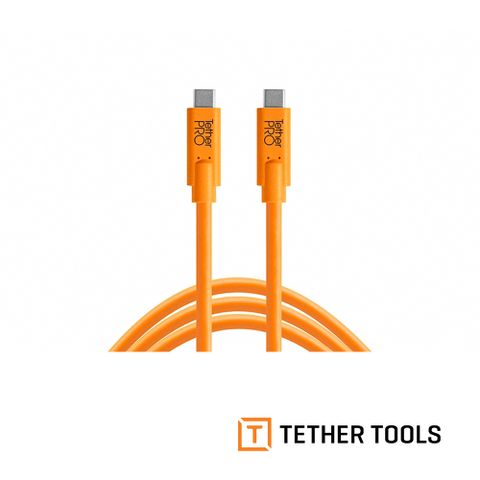 Tether Tools CUC10-ORG USB-C 到 USB-C 傳輸線-橘色 3m