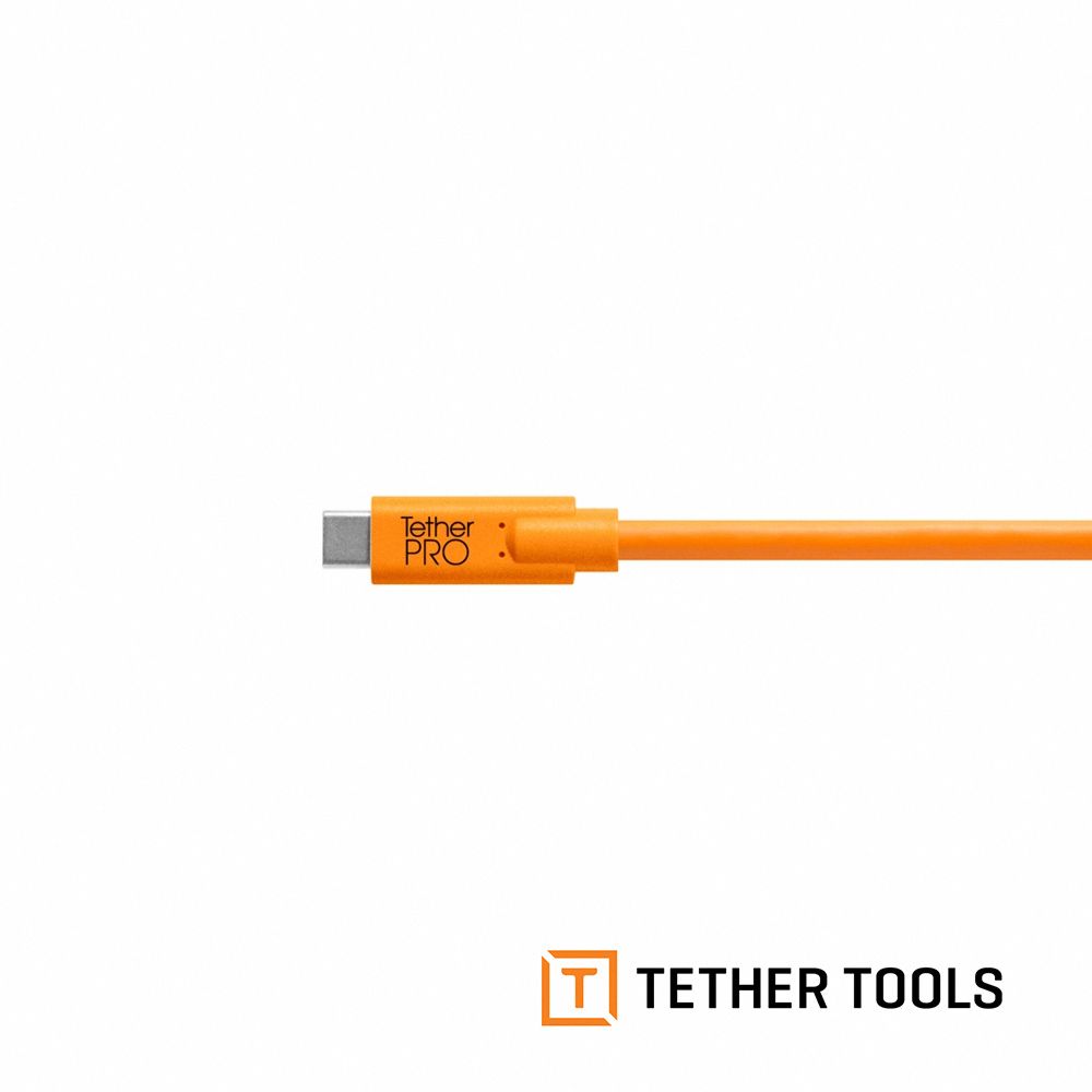 Tether Tools  CUC2615-ORG Type-C to Tybe-B 公對公傳輸線 4.6m