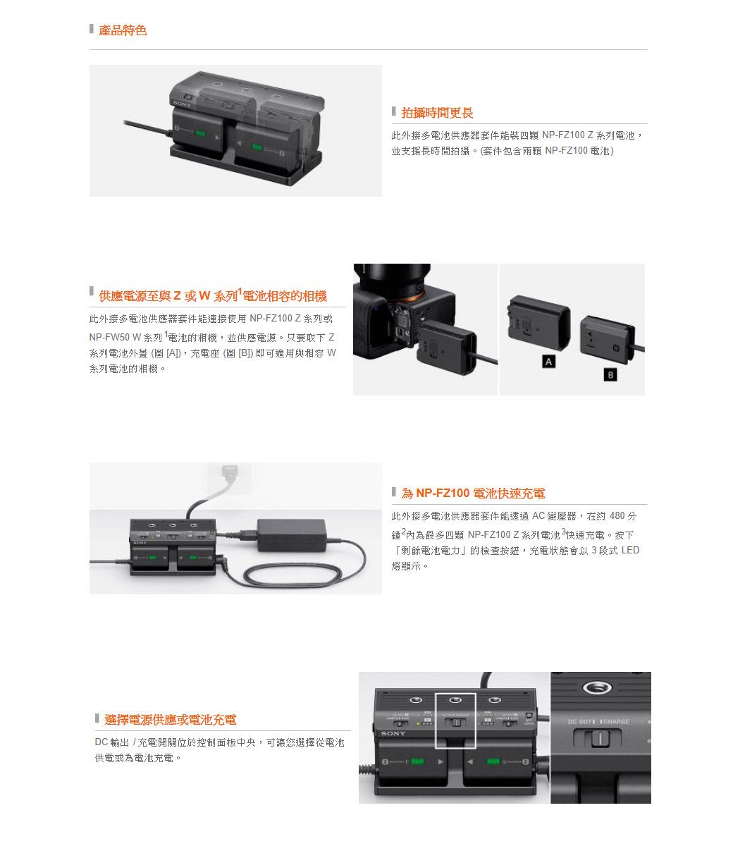 SONY NPA-MQZ1K 外接多電池供應器套件- PChome 24h購物