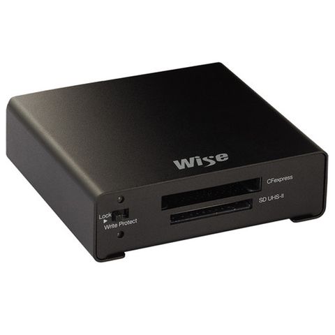 高速備份更省時WISE WA-CXS08 CFEXPRESS TYPE B/SD UHS-II 讀卡機/雙槽 公司貨