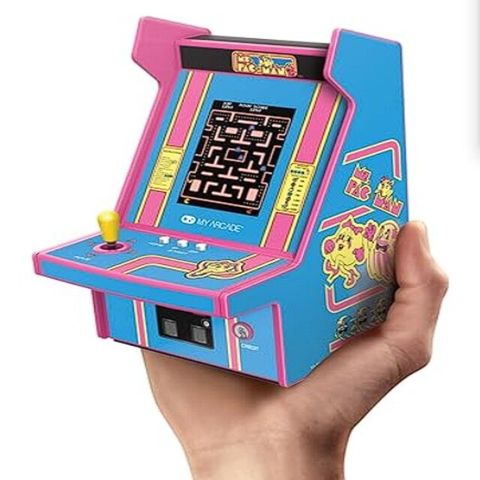 【双紅電玩】My Arcade Ms.Pac-Man 吃豆人小姐 6.75吋迷你街機機台 收藏家專用
