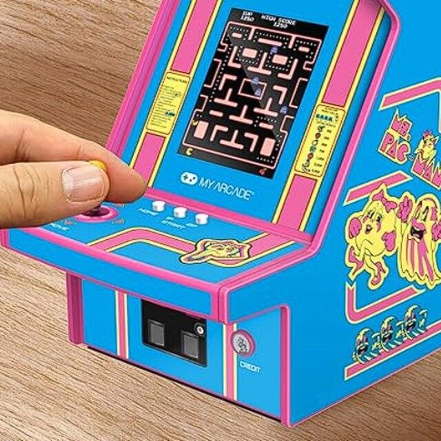 My Arcade 【双紅電玩】My Arcade Ms.Pac-Man 吃豆人小姐 6.75吋迷你街機機台 收藏家專用