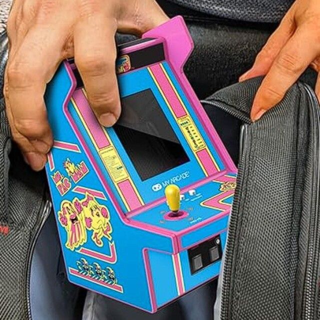 My Arcade 【双紅電玩】My Arcade Ms.Pac-Man 吃豆人小姐 6.75吋迷你街機機台 收藏家專用