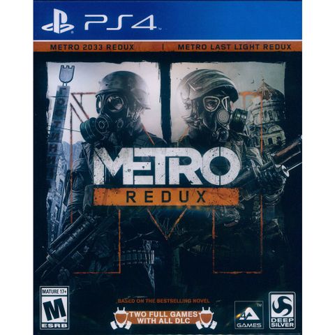 PlayStation PS4《戰慄深隧二合一終極完整加強版 METRO REDUX》英文美版