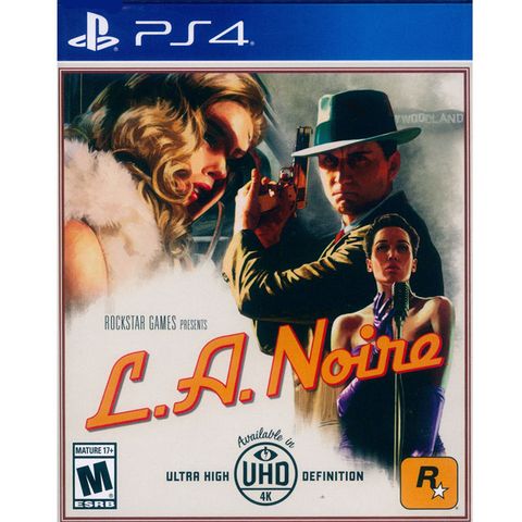 PlayStation PS4《黑色洛城 L.A.Noire》英文美版