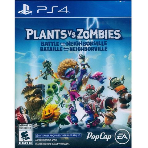 PS4《植物大戰殭屍：和睦小鎮保衛戰 Plants Vs. Zombies: Battle for Neighborville》中英文美版