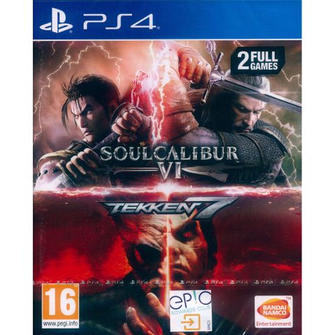 PS4《鐵拳 7 + 劍魂 6 合輯 Tekken 7 + Soulcalibur VI》英文歐版