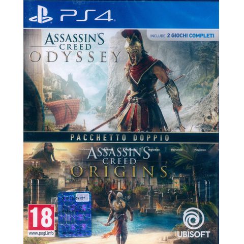 PS4《刺客教條：奧德賽+刺客教條 起源 合輯 Assassins Creed: Odyssey + Origins》中英文歐版