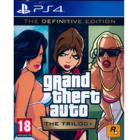 PlayStation PS4《俠盜獵車手三部曲 最終版 Grand Theft Auto: The Trilogy》中英文歐版