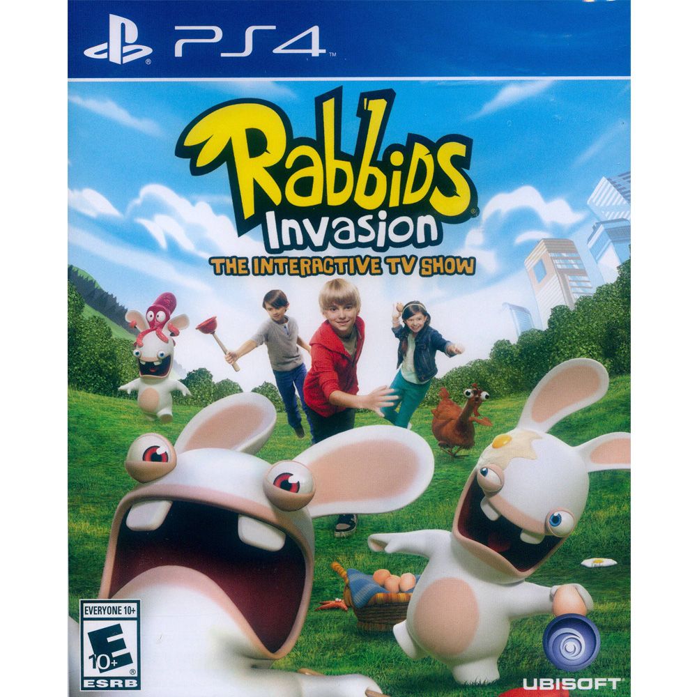 PlayStation PS4《瘋狂兔子全面侵略 TV 互動遊戲 Rabbids Invasion》英文美版