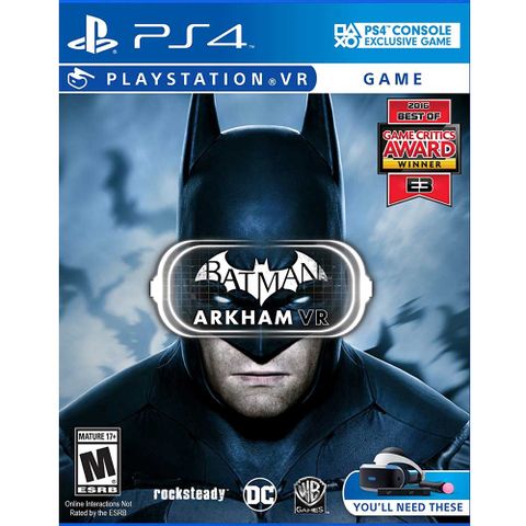 發售日︱2016-10-13PS4 VR《蝙蝠俠 阿卡漢 VR Batman: Arkham VR》英文美版