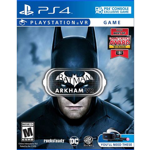 PlayStation PS4 VR《蝙蝠俠 阿卡漢 VR Batman: Arkham VR》英文美版